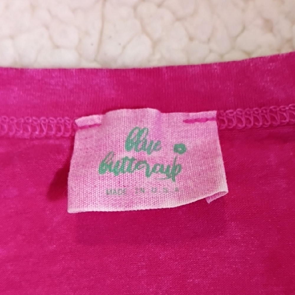 Blue Buttercup Vibrant Pink Fringe Tank Top Size S - Picture 6 of 9